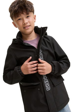 Jacheta JACK &JONES Matt Softshell Hood Sn JNR - 12284629-Black [4]