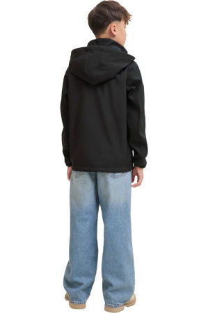 Jacheta JACK &JONES Matt Softshell Hood Sn JNR - 12284629-Black [1]