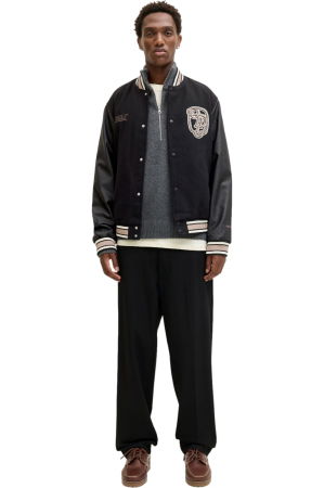 Jacheta JACK &JONES Meadows College Bomber - 12282958-Black [6]