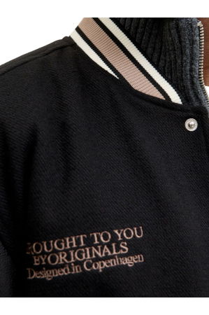 Jacheta JACK &JONES Meadows College Bomber - 12282958-Black [2]