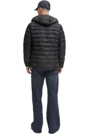Jacheta JACK &JONES West Light Puffer Hood - 12283196-Black [1]