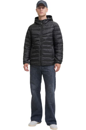 Jacheta JACK &JONES West Light Puffer Hood - 12283196-Black [5]