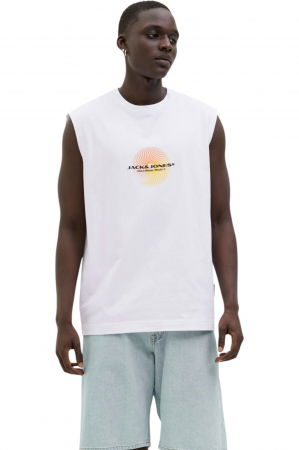 MAIOURI - Maiou JACK &JONES Alma Sleeveless Crew - 12276950-Bright White