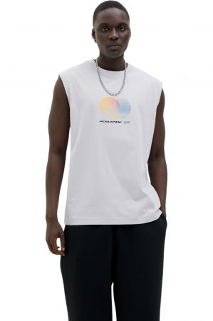 MAIOURI - Maiou JACK &JONES Alma Sleeveless Crew - 12276950-Gray Dawn