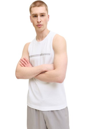 Maiou JACK &JONES Fusion Chest Brand - 12295005-Bright White [4]