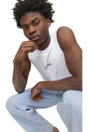 Maiou JACK &JONES Vesterbro SN - 12250430-Bright White [3]