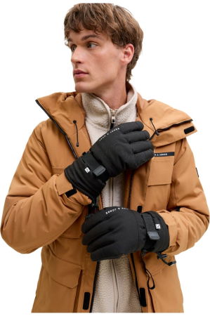 Manusi JACK &JONES Valley Gloves Ski Aw25 - 12284378-Black Beauty 5F [3]