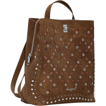 RUCSACURI DAMA FASHION - Rucsac Desigual Yankee Metal Patch Sumy Mini 7L - 25WAKP31-6011