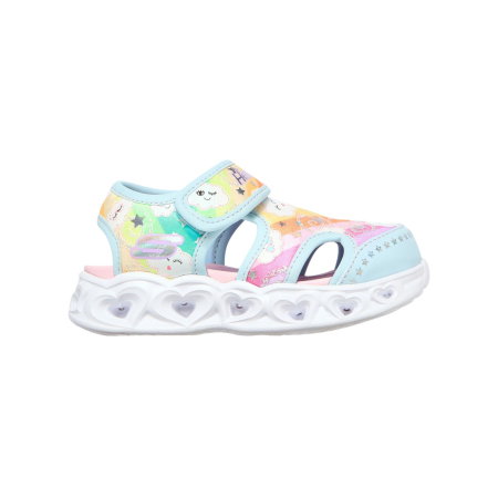 NOUTĂŢI - Sandale Skechers Heart Lights Sandals - Cutie Clouds - 302977N-HPMT