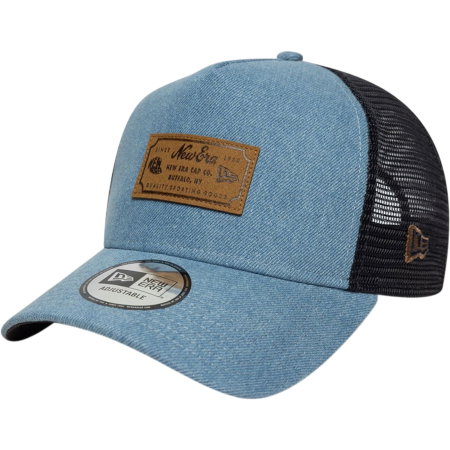 SEPCI - Sapca New Era Denim Leather Patch Trucker - 60856334