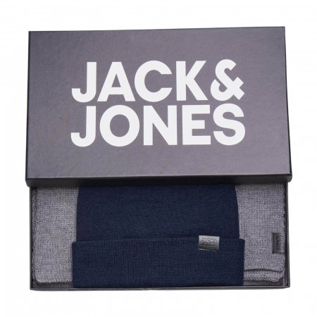 Set cadou JACK &JONES Beanie & Scraf - 12163827-Navy Blazer [1]