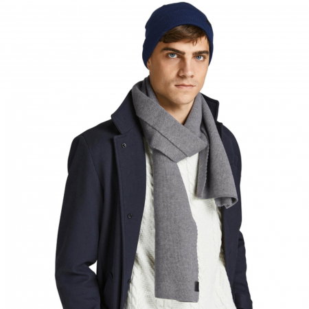 Set cadou JACK &JONES Beanie & Scraf - 12163827-Navy Blazer [3]