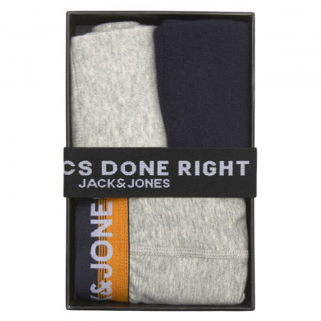 Set cadou JACK &JONES Clifford Trunks & Socks - 12210745-Light Grey Melange [1]