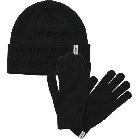 NOUTĂŢI - Set cadou JACK &JONES Cooper Beanie And Gloves Giftbox - 12289070-Black