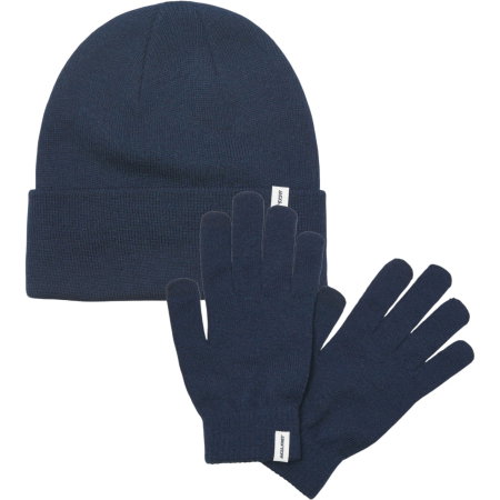 NOUTĂŢI - Set cadou JACK &JONES Cooper Beanie And Gloves Giftbox - 12289070-Navy Blazer
