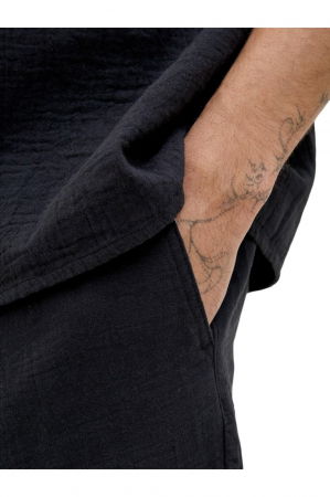 Short JACK &JONES Aiden Patras - 12274758-Black [2]