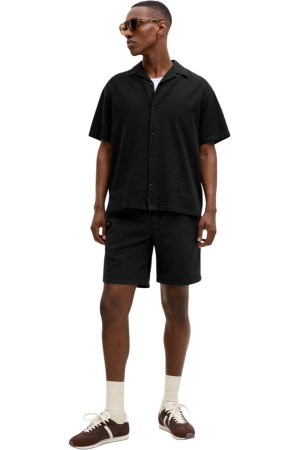 Short JACK &JONES Aiden Waffle Resort - 12295862-Black [4]