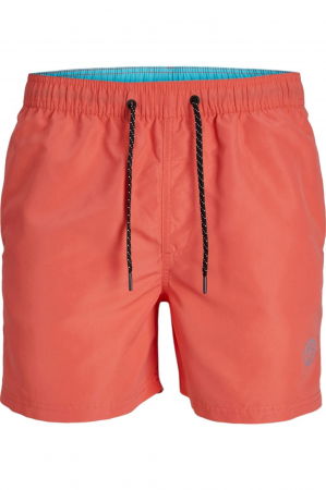 PANTALONI SCURȚI - Short JACK &JONES Fiji Swim Solid - 12225961-Hot Coral