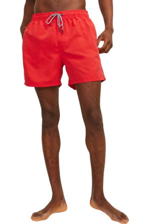 Short JACK &JONES Fiji Swim Solid - 12225961-True Red [2]