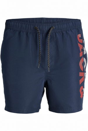 PANTALONI SCURȚI - Short JACK &JONES Fiji Swim Splicelogo - 12225967-Navy Blazer