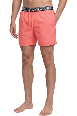 ÎMBRĂCĂMINTE - Short JACK &JONES Maui Surf Double Swim - 12291404-Hot Coral