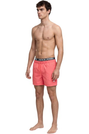 Short JACK &JONES Maui Surf Double Swim - 12291404-Hot Coral [3]