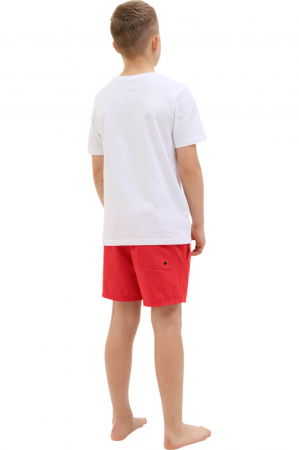 Short JACK &JONES Maui Swim DB JNR - 12273847-True Red [1]