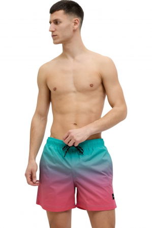 Short JACK &JONES Maui Swim Dip Dye AKM - 12272952-Scuba Blue [3]