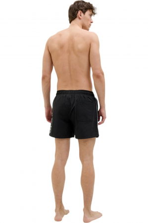 Short JACK &JONES Maui Swim Slice Logo AKM SN - 12275129-Black [1]