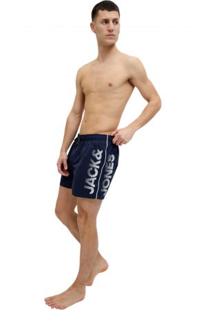 Short JACK &JONES Maui Swim Slice Logo AKM SN - 12275129-Navy Blazer [4]