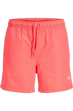 Short JACK &JONES Maui Tropic Solid SN - 12291385-Hot Coral [2]