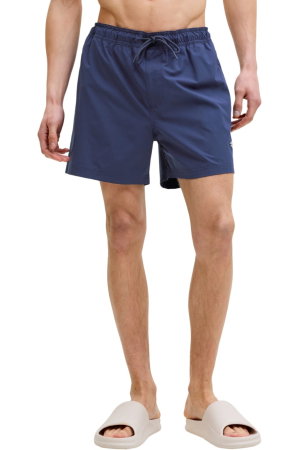 NOUTĂŢI - Short JACK &JONES Maui Tropic Solid SN - 12291385-Navy Blazer