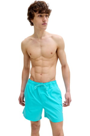 Short JACK &JONES Maui Tropic Solid SN - 12291385-Scuba Blue [4]