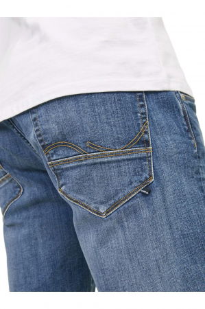 Short JACK &JONES Rick Fox - 12250490-Blue Denim [4]