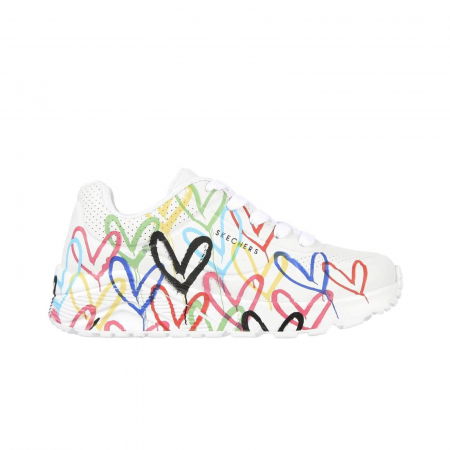 REDUCERI - Skechers x JGoldcrown Uno Lite - Spread The Love - 314064L-WMLT-FT