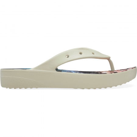 Slapi Crocs Classic Platform Retro Resort Flip - 208770-2Y3 [1]