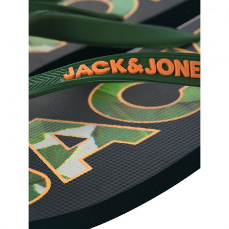 Slapi JACK &JONES Logo Palm Print - 12230642-Navy Blazer [2]