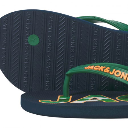 Slapi JACK &JONES Logo Palm Print - 12230642-Navy Blazer [4]