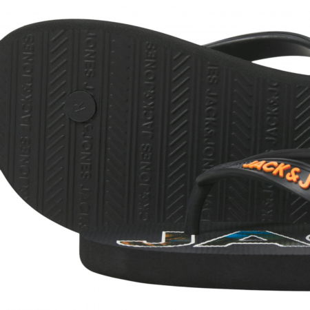 Slapi JACK &JONES Logo Palm Print JNR - 12236507-Anthracite [3]