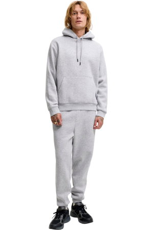 BĂRBAŢI - Trening JACK &JONES Bradley Sweat Hood Set MP - 12288671-Light Grey Melange