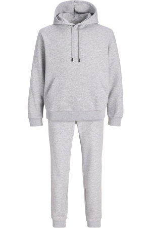 Trening JACK &JONES Bradley Sweat Hood Set MP - 12288671-Light Grey Melange [4]