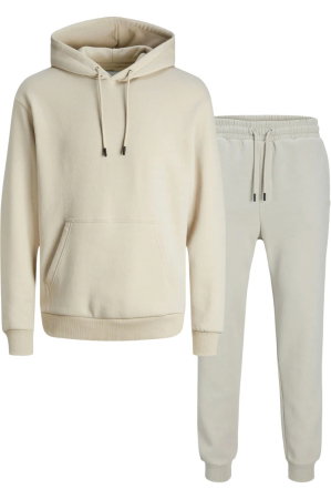 BĂRBAŢI - Trening JACK &JONES Bradley Sweat Hood Set MP - 12288671-Moonbeam