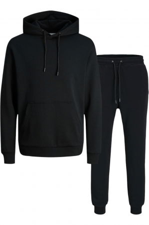 Trening JACK &JONES Bradley Sweat Zip Hood Set MP - 12288671-Black [0]