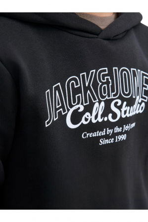 Trening JACK &JONES Makoto Hood Set JNR - 12287777-Black [3]