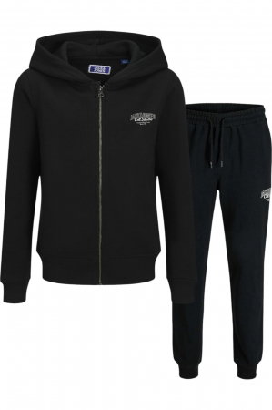 Trening JACK &JONES Makoto Zip Hood Set JNR - 12287813-Black [0]