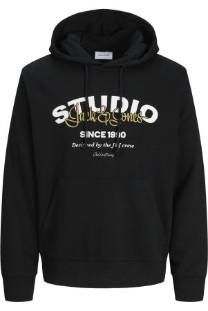 Trening JACK &JONES Yuki Sweat Hood Bf Set  - 12288296-Black [1]