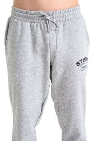 Trening JACK &JONES Yuki Sweat Hood Bf Set  - 12288296-Light Grey Melange [4]