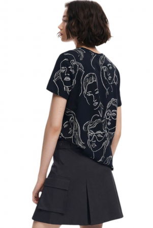 Tricou Desigual Caras - 24WWTK54-2000 [1]