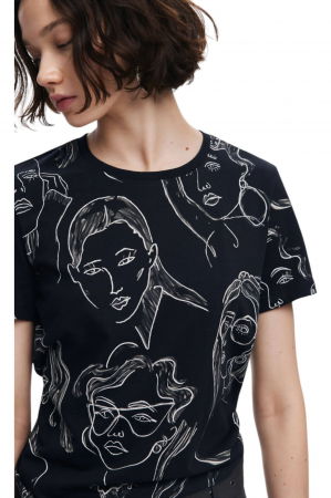 Tricou Desigual Caras - 24WWTK54-2000 [2]