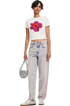 Tricou Desigual Droppi - 24WWTK66-1000 [5]